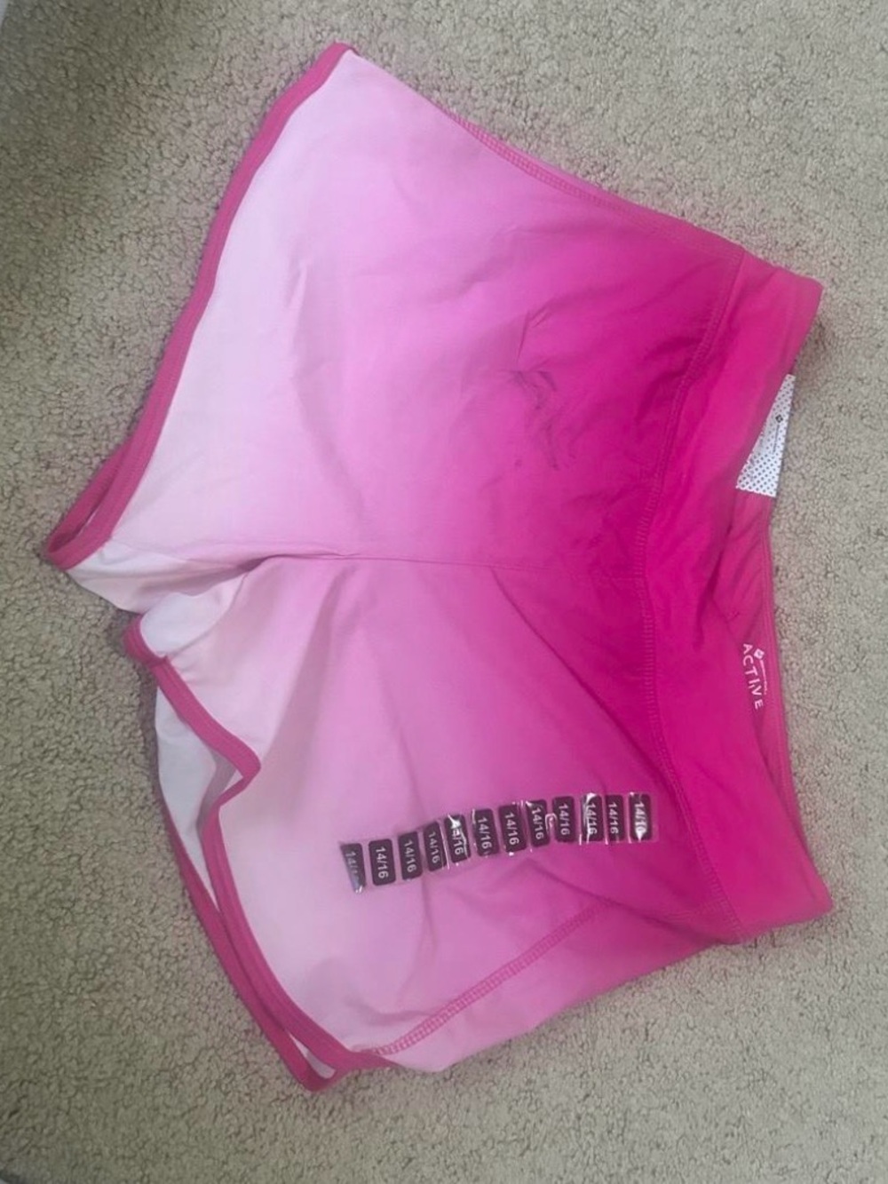 Active USA Hot Pink Girls' Athletic Shorts
